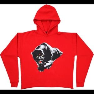 Vlone hoodie red panther
